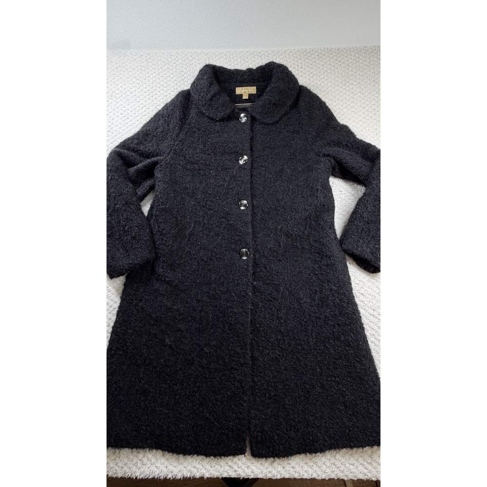 Katherine Kelly Alpaca & Wool Blend Long Coat Women's Size 14 Made In Peru